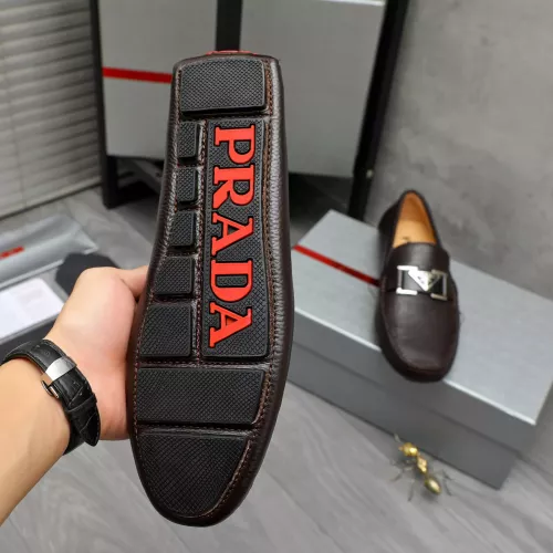 Replica Prada Leather Shoes For Men #1380620 $76.00 USD for Wholesale