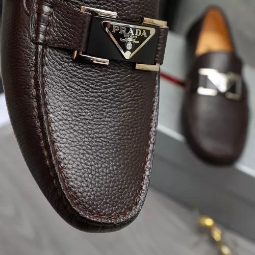 Replica Prada Leather Shoes For Men #1380620 $76.00 USD for Wholesale