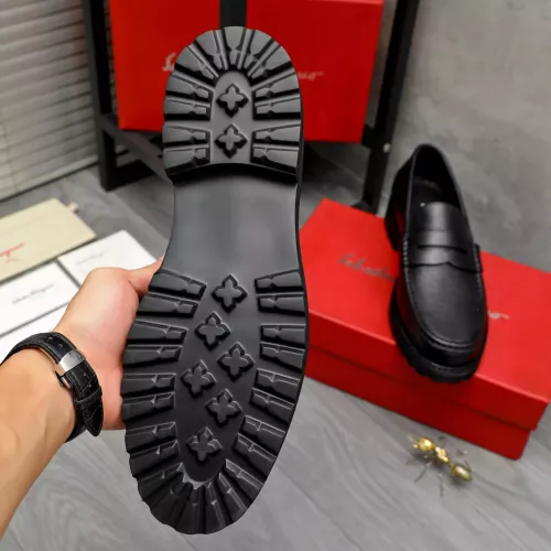 Replica Salvatore Ferragamo Leather Shoes For Men #1380646 $85.00 USD for Wholesale