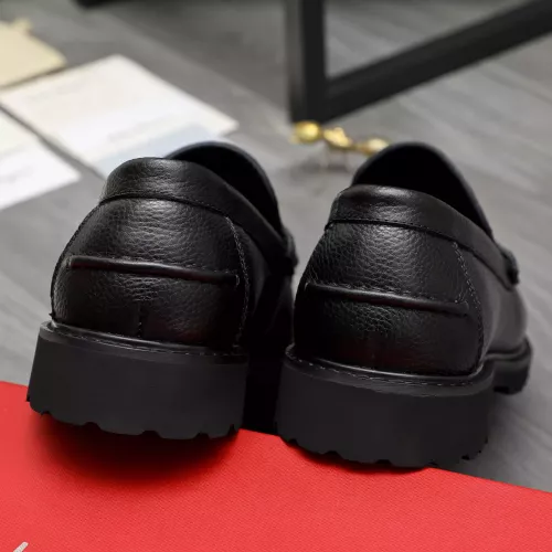 Replica Salvatore Ferragamo Leather Shoes For Men #1380646 $85.00 USD for Wholesale