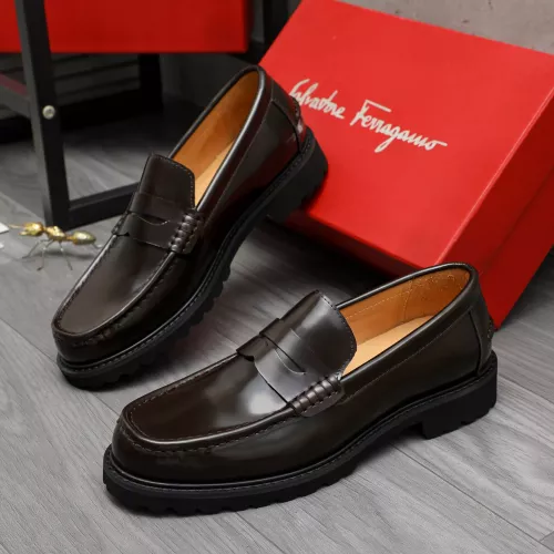 Cheap Salvatore Ferragamo Leather Shoes For Men #1380653, $$85.00 USD On Salvatore Ferragamo Leather Shoes