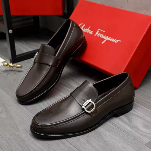 Cheap Salvatore Ferragamo Leather Shoes For Men #1380660, $$85.00 USD On Salvatore Ferragamo Leather Shoes