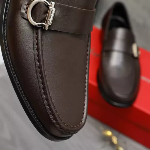 Replica Salvatore Ferragamo Leather Shoes For Men #1380660 $85.00 USD for Wholesale