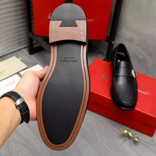 Replica Salvatore Ferragamo Leather Shoes For Men #1380661 $85.00 USD for Wholesale
