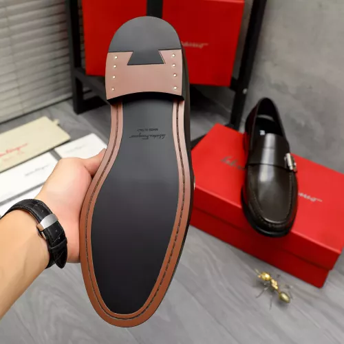 Replica Salvatore Ferragamo Leather Shoes For Men #1380662 $85.00 USD for Wholesale