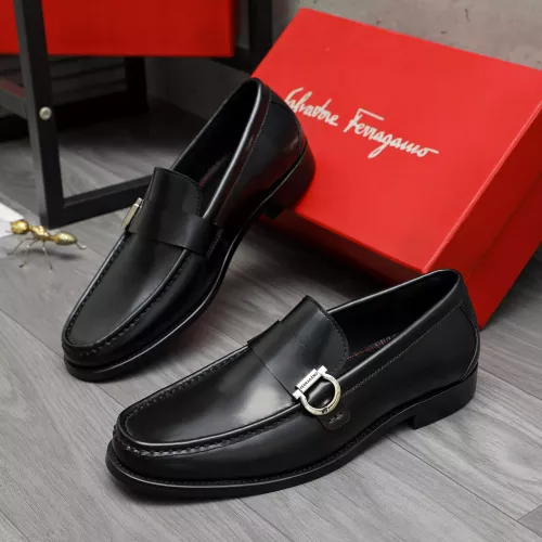 Cheap Salvatore Ferragamo Leather Shoes For Men #1380663, $$85.00 USD On Salvatore Ferragamo Leather Shoes