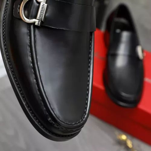 Replica Salvatore Ferragamo Leather Shoes For Men #1380663 $85.00 USD for Wholesale