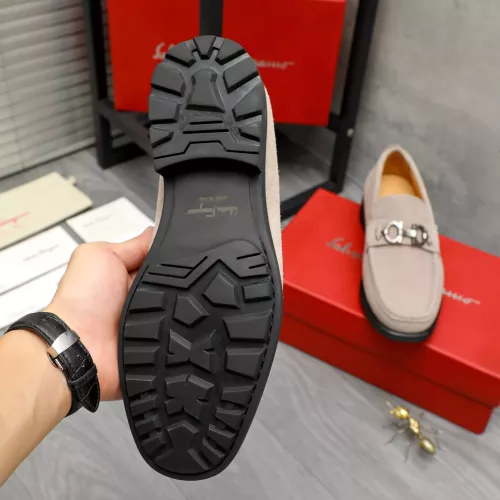 Replica Salvatore Ferragamo Leather Shoes For Men #1380669 $82.00 USD for Wholesale
