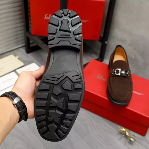 Replica Salvatore Ferragamo Leather Shoes For Men #1380671 $82.00 USD for Wholesale