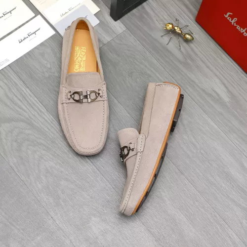 Cheap Salvatore Ferragamo Leather Shoes For Men #1380673, $$82.00 USD On Salvatore Ferragamo Leather Shoes