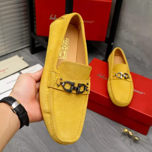 Replica Salvatore Ferragamo Leather Shoes For Men #1380674 $82.00 USD for Wholesale