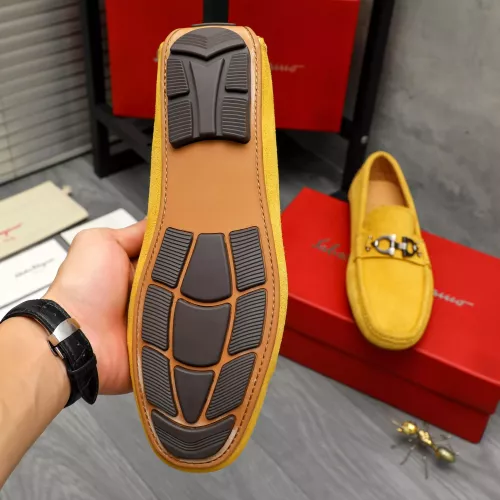 Replica Salvatore Ferragamo Leather Shoes For Men #1380674 $82.00 USD for Wholesale