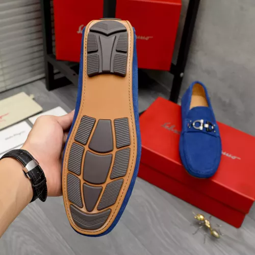 Replica Salvatore Ferragamo Leather Shoes For Men #1380675 $82.00 USD for Wholesale