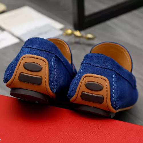 Replica Salvatore Ferragamo Leather Shoes For Men #1380675 $82.00 USD for Wholesale
