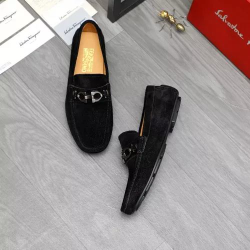 Cheap Salvatore Ferragamo Leather Shoes For Men #1380676, $$82.00 USD On Salvatore Ferragamo Leather Shoes