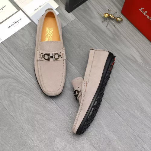 Cheap Salvatore Ferragamo Leather Shoes For Men #1380677, $$82.00 USD On Salvatore Ferragamo Leather Shoes