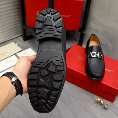 Replica Salvatore Ferragamo Leather Shoes For Men #1380681 $85.00 USD for Wholesale