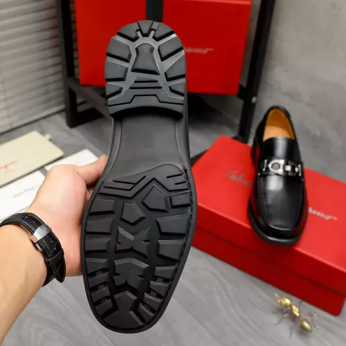 Replica Salvatore Ferragamo Leather Shoes For Men #1380686 $85.00 USD for Wholesale