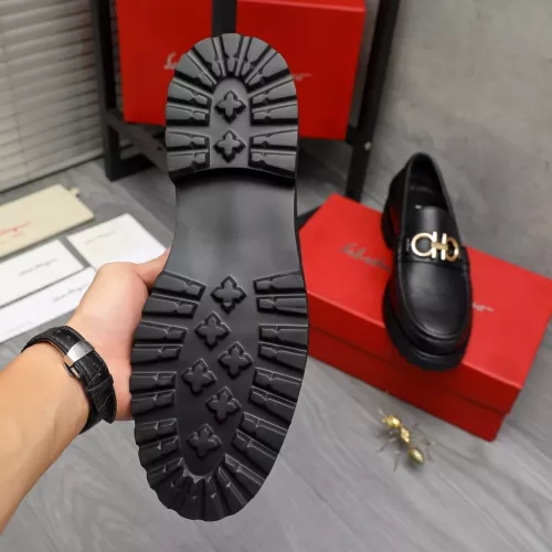 Replica Salvatore Ferragamo Leather Shoes For Men #1380707 $85.00 USD for Wholesale