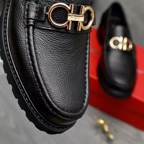 Replica Salvatore Ferragamo Leather Shoes For Men #1380707 $85.00 USD for Wholesale