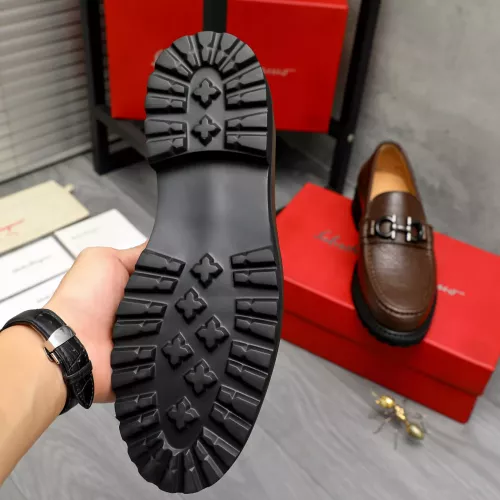 Replica Salvatore Ferragamo Leather Shoes For Men #1380722 $85.00 USD for Wholesale
