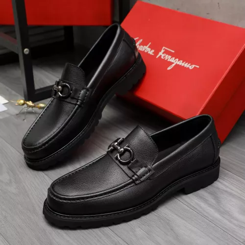 Cheap Salvatore Ferragamo Leather Shoes For Men #1380724, $$85.00 USD On Salvatore Ferragamo Leather Shoes