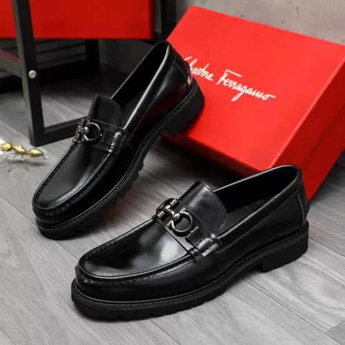 Cheap Salvatore Ferragamo Leather Shoes For Men #1380727, $$85.00 USD On Salvatore Ferragamo Leather Shoes