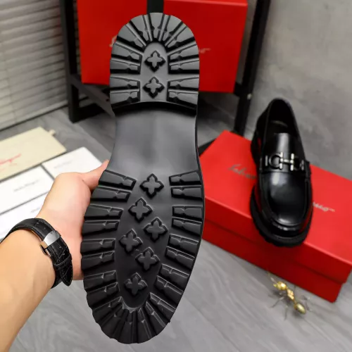 Replica Salvatore Ferragamo Leather Shoes For Men #1380727 $85.00 USD for Wholesale