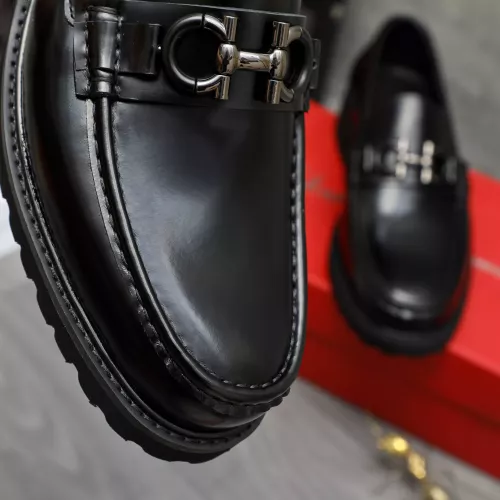 Replica Salvatore Ferragamo Leather Shoes For Men #1380727 $85.00 USD for Wholesale