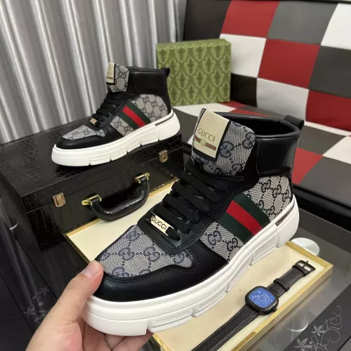 Cheap Gucci High Tops Shoes For Men #1380797, $$82.00 USD On Gucci High Tops Shoes