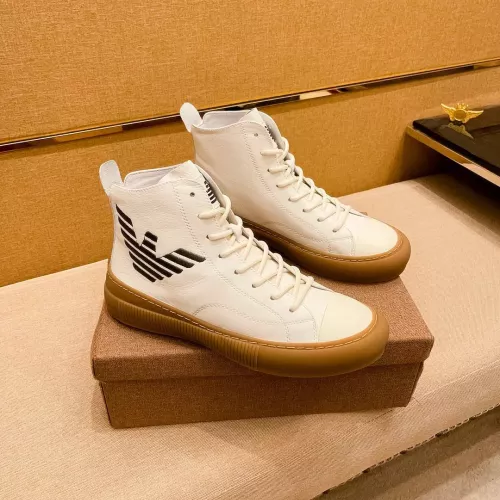 Cheap Armani High Tops Shoes For Men #1380893, $$82.00 USD On Armani High Tops Shoes