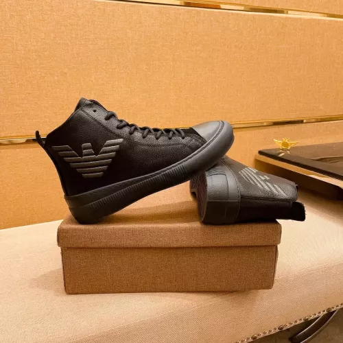 Replica Armani High Tops Shoes For Men #1380894 $82.00 USD for Wholesale