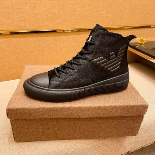 Replica Armani High Tops Shoes For Men #1380894 $82.00 USD for Wholesale