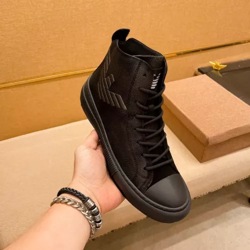 Replica Armani High Tops Shoes For Men #1380894 $82.00 USD for Wholesale