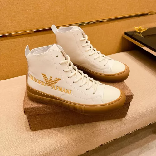 Cheap Armani High Tops Shoes For Men #1380895, $$85.00 USD On Armani High Tops Shoes