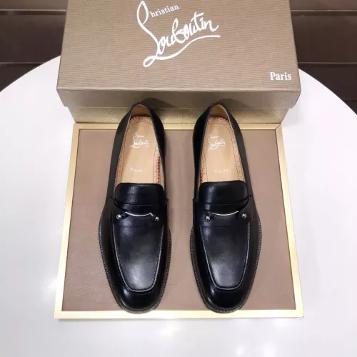 Replica Christian Louboutin Leather Shoes For Men #1381051 $112.00 USD for Wholesale