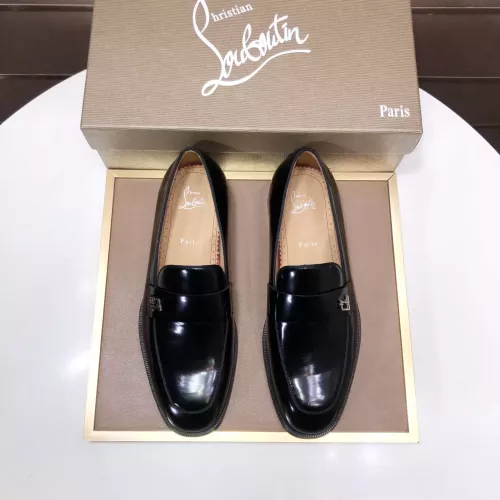 Replica Christian Louboutin Leather Shoes For Men #1381058 $112.00 USD for Wholesale