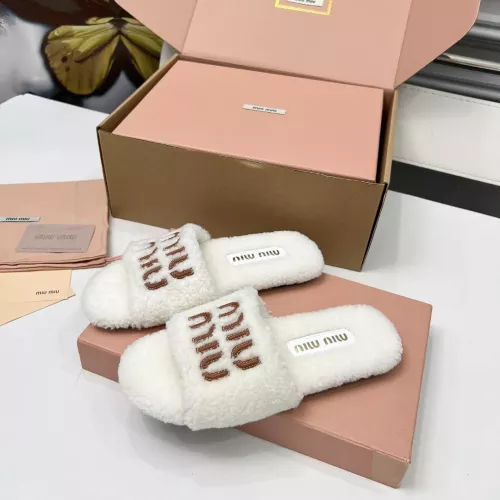 Replica MIU MIU Slippers For Women #1381059 $88.00 USD for Wholesale
