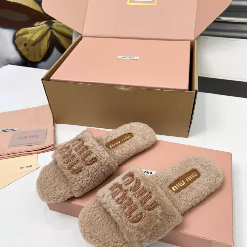 Replica MIU MIU Slippers For Women #1381060 $88.00 USD for Wholesale