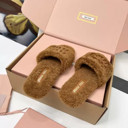 Replica MIU MIU Slippers For Women #1381061 $88.00 USD for Wholesale