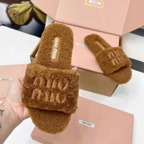 Replica MIU MIU Slippers For Women #1381061 $88.00 USD for Wholesale