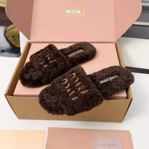 Replica MIU MIU Slippers For Women #1381062 $88.00 USD for Wholesale