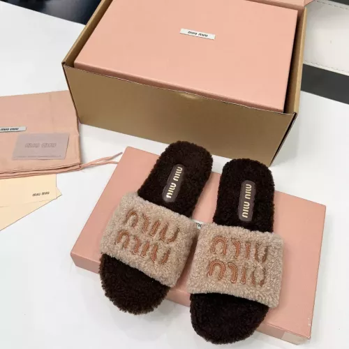 Replica MIU MIU Slippers For Women #1381068 $88.00 USD for Wholesale