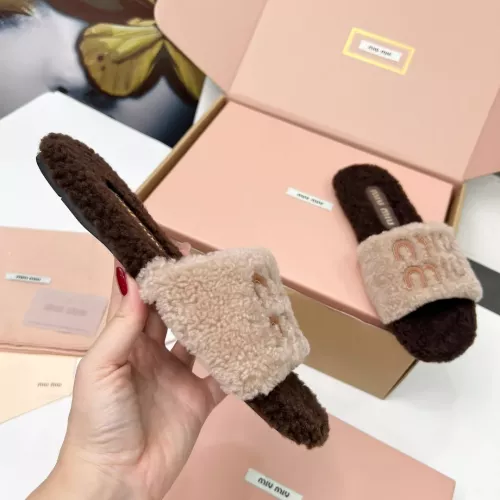 Replica MIU MIU Slippers For Women #1381068 $88.00 USD for Wholesale