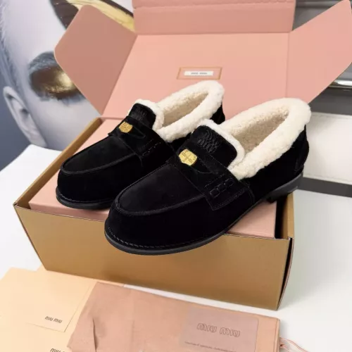 Cheap MIU MIU Leather Shoes For Women #1381074, $$105.00 USD On MIU MIU Leather Shoes
