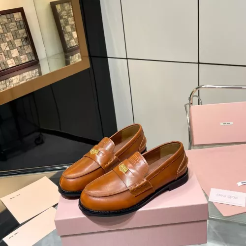 Cheap MIU MIU Leather Shoes For Women #1381077, $$102.00 USD On MIU MIU Leather Shoes