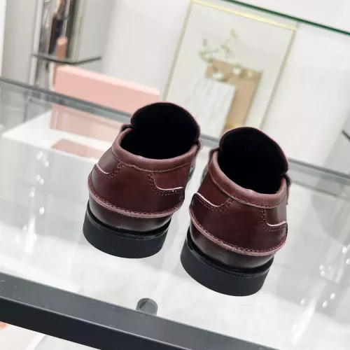 Replica MIU MIU Leather Shoes For Women #1381080 $102.00 USD for Wholesale