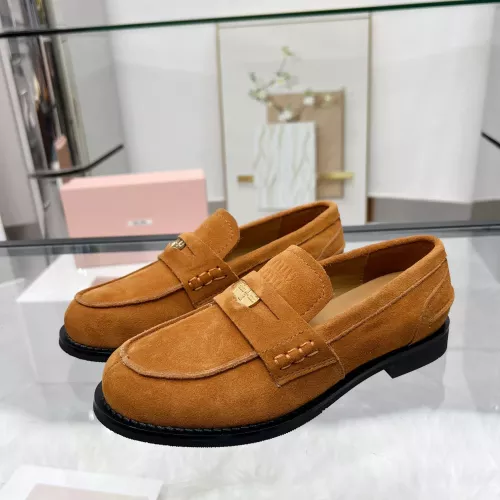 Cheap MIU MIU Leather Shoes For Women #1381082, $$102.00 USD On MIU MIU Leather Shoes