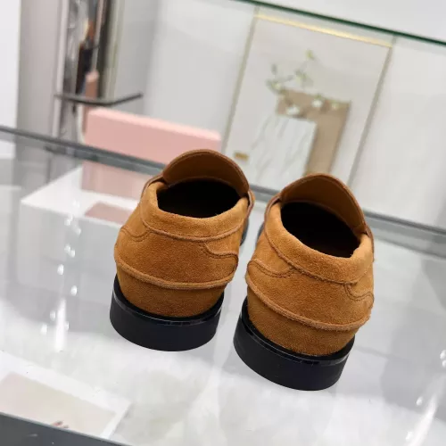 Replica MIU MIU Leather Shoes For Women #1381082 $102.00 USD for Wholesale