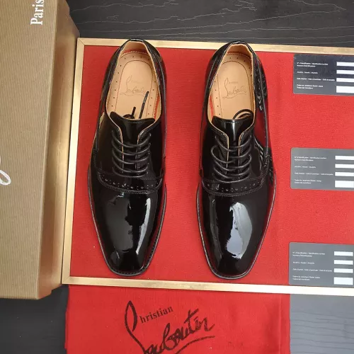 Replica Christian Louboutin Leather Shoes For Men #1381110 $112.00 USD for Wholesale